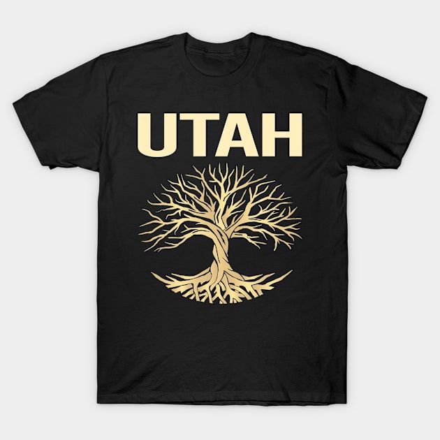 Nature Tree Of Life State Utah T-Shirt by flaskoverhand